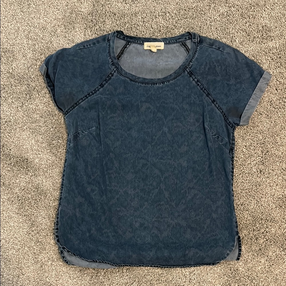 Cloth & Stone Black Short Sleeve Tee